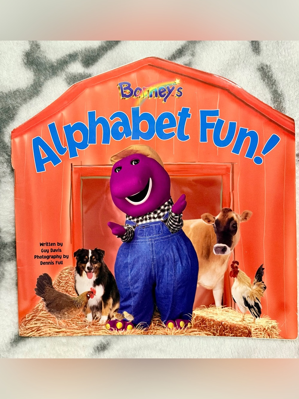 1998 Barney's Alphabet Fun! Children’s Paperback Book/EUC